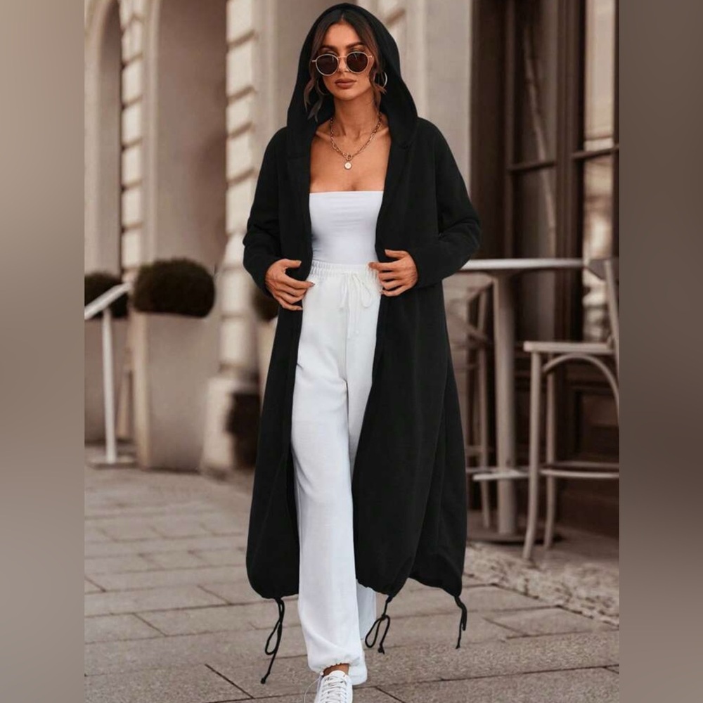 BRAND NEW|NEVER WORN| Long drawstring hooded sweatshirt